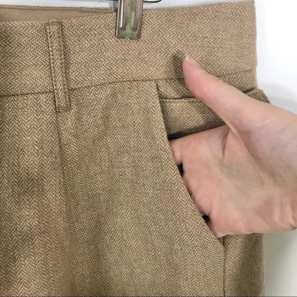 Old Navy Herringbone Print Shorts NWT 14 Tan Women